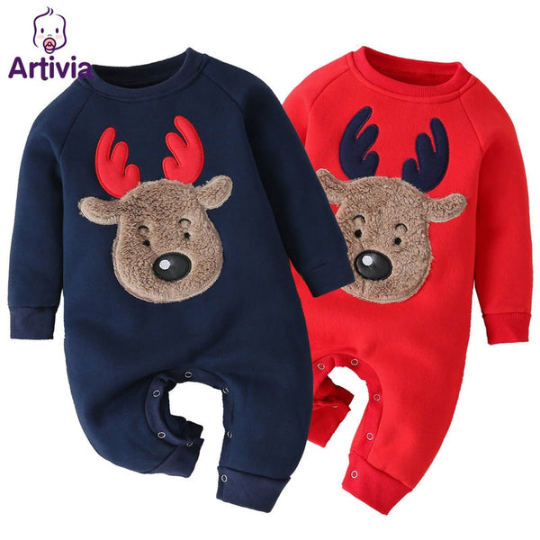 Christmas Long Sleeve Cotton Baby Girl Boy Winter Clothes for Newborns Baby Girls Boys Clothes Romper 0-12M