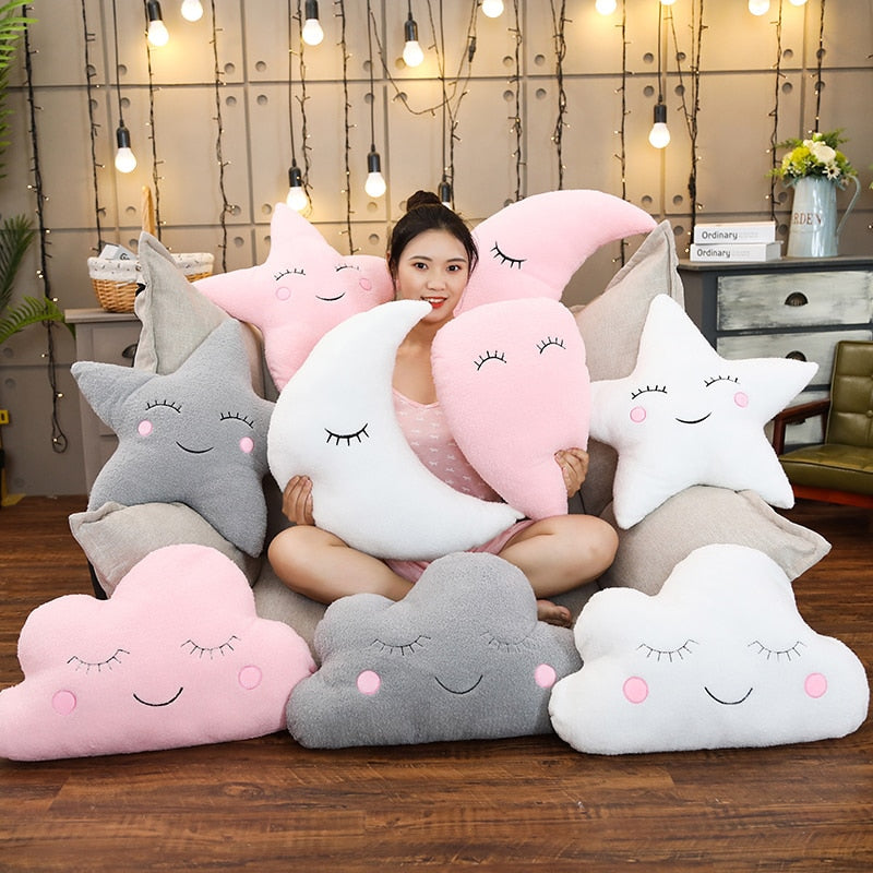 Plush Sky room Pillows