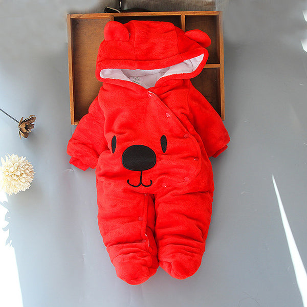 Winter Cotton baby Hooded Romper