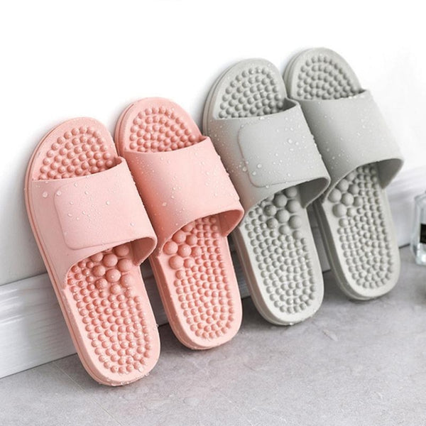 Women Indoor Slippers Soft PVC 2020 Summer Shoes Woman Men Home Slides Anti-slip Female Lovers Massage Bathroom Slipper SH01152