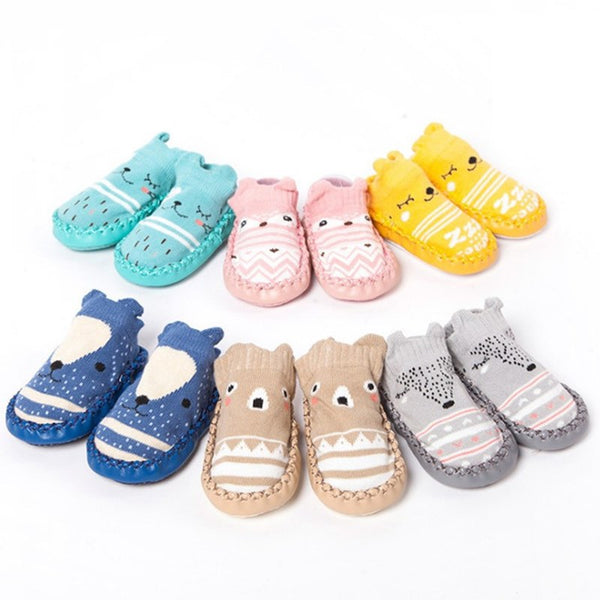 Infant Baby Socks With Rubber Soles Newborn Floor Socks Anti Slip Soft Sole Sock