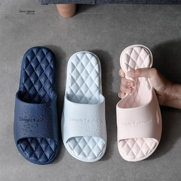 2020 New Slippers Women Summer Thick Bottom Indoor Home Couples Home Bathroom Non-slip Soft Ins Tide To Wear Cool Slippers