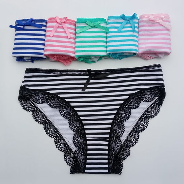 5 Pcs/set New Women's cotton panties ,cotton underwear bikini underwear sexy Ladies Briefs Free shipping