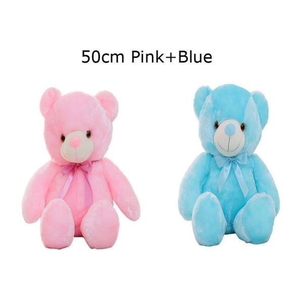 Luminous Creative Light Up LED Teddy Bear Colorful Glowing Teddy Bear Christmas Gift for Kid