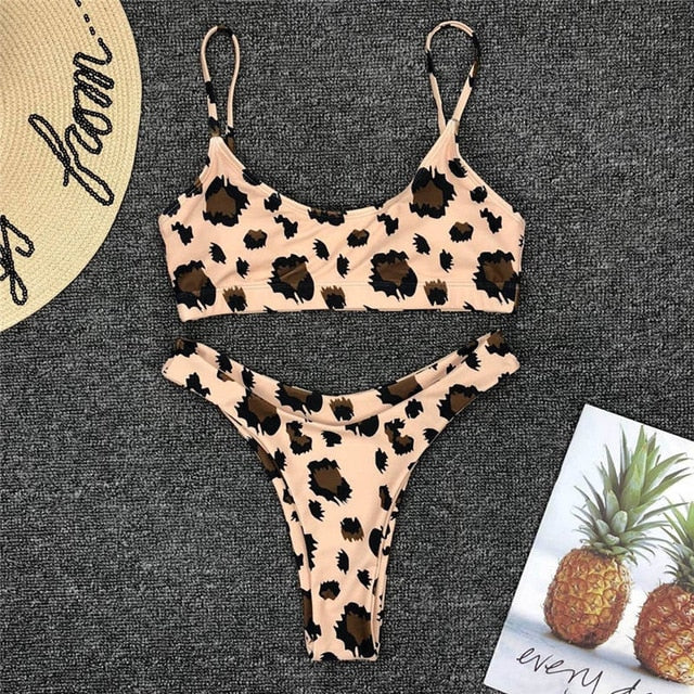 Snakeskin Bikini Women Swimwear Leopard Bikinis