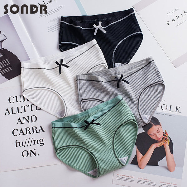 Sexy Panties Women's Cotton Breathable Solid Soft Seamless Underwear Female Sexy Intimate Seamless Brief Free Ship