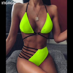 High Waist Bikinis Set 2020 Swimsuits Push Up Swimwear