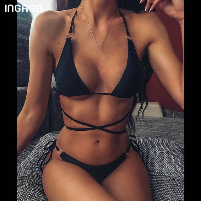 High Waist Bikinis Set 2020 Swimsuits Push Up Swimwear