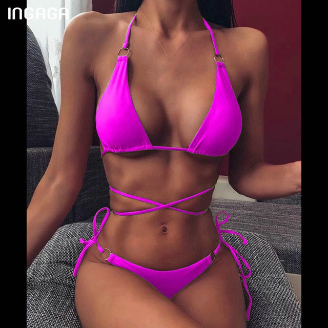 High Waist Bikinis Set 2020 Swimsuits Push Up Swimwear