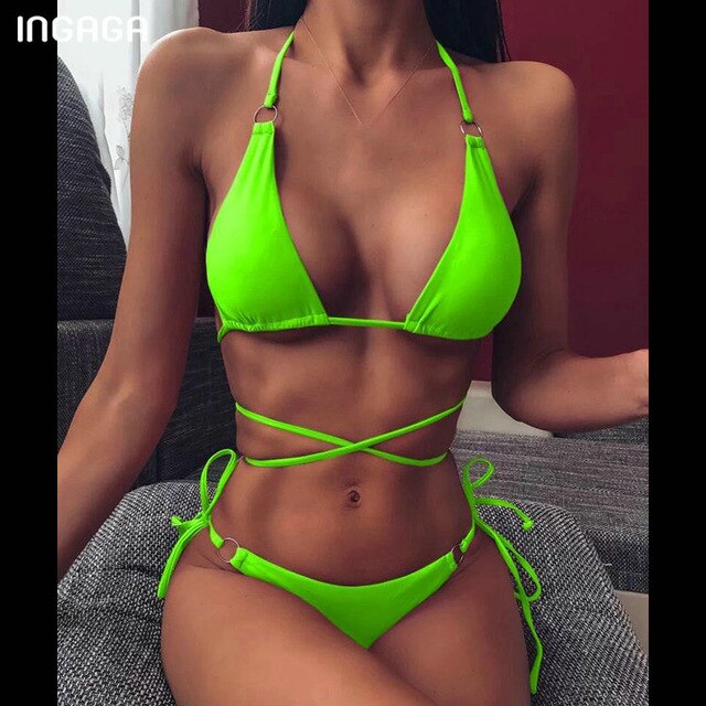 High Waist Bikinis Set 2020 Swimsuits Push Up Swimwear