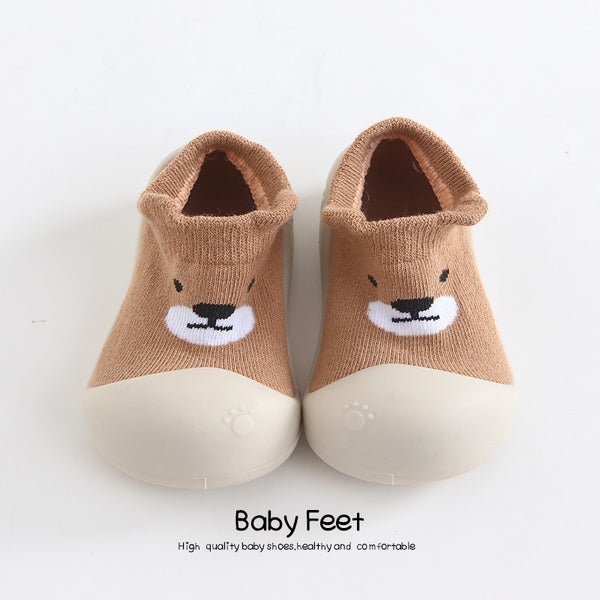 baby sock shoes cute fox and bear animal floor shoes 0-2 years spring autumn first walkers