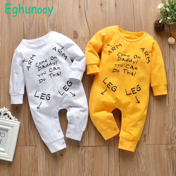 Baby Romper Long Sleeve Jumpsuit Pajamas Newborn Baby Clothes